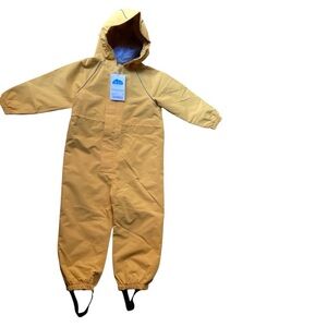 Jan & Jul Waterproof Yellow Hooded Zip Up Rain Puddle Play Suit